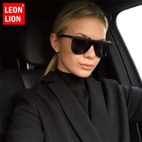 Leonlion Semicircle Oversized Sunglasses Women Gradient Retro Sunglasses Rimless Glasses For Women Unisex Oculos De Sol Feminino