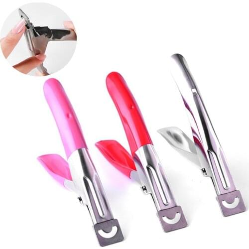 1Pc Professional Nail 3 Colors Clipper For Acrylic Nails High Quality Stainless Steel Head Nails Gel French False Tips Cutter