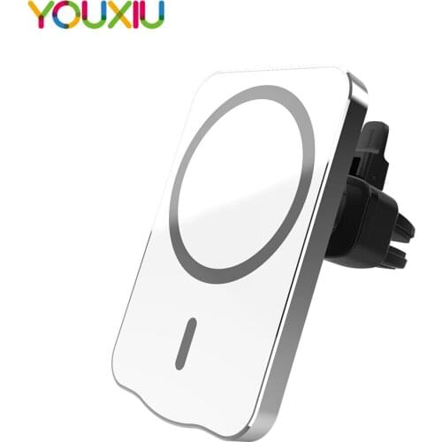 15W Wireless Car Charger Mount For iphone 12 Pro Max 12 mini Magsafe Magnetic Adsorbable Fast Wireless Charging Car Phone Holder