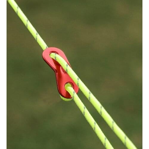 20pcs Outdoor Camping Tent Aluminum Rope Paracord Fixed Buckle Fastener Kit Paracord Camping Hiking Tightening Hook