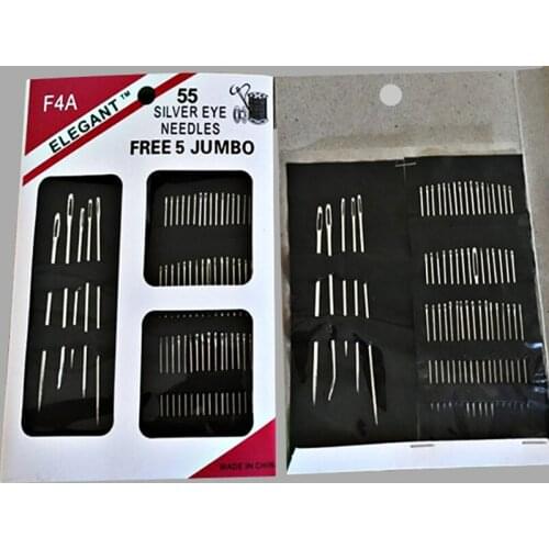 55PCS Sewing Needles Handcraft Sewing Knitting Needles DIY Embroidery Cross Stitch Needles Tool Sewing Accessories Practical