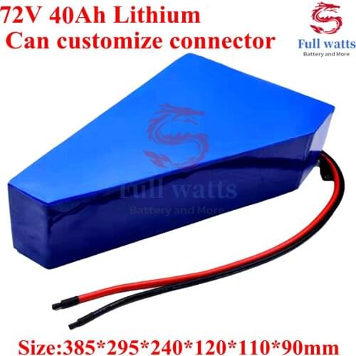 Brand Power Large Capacity 72v 40ah Pentagon Triangle Battery 3000w 2000w 1000w Motor Electric Vehicle Bike Tricycle Scooters