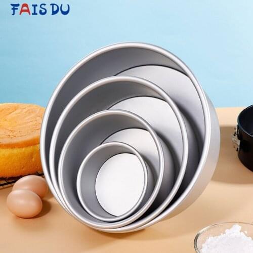 Removable Bottom Aluminum Alloy pan maker Die Round Cake Mold Template Baking Tools Dish For Baking Mould Pattern Bakeware Tool