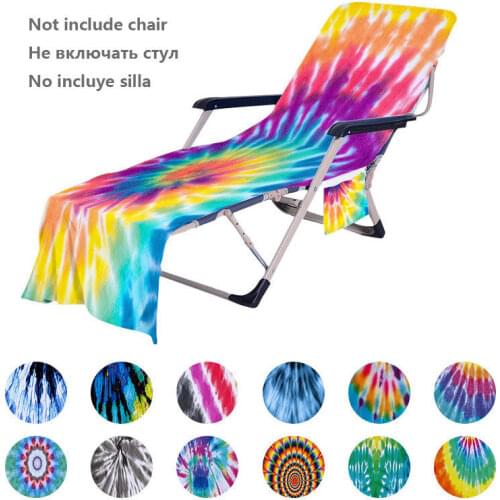 Quick Drying Beach Chair Cover Holiday Garden Swimming Pool Lounge Chairs Cover With Storage Pocket Seaside Beach Towel