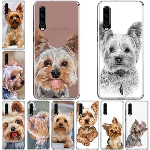 Yorkshire terrier dog Phone Case For Huawei P10 P20 P30 P40 Mate 30 20 10 Lite Pro P Smart Z Plus 2019 2018 Cover Coque