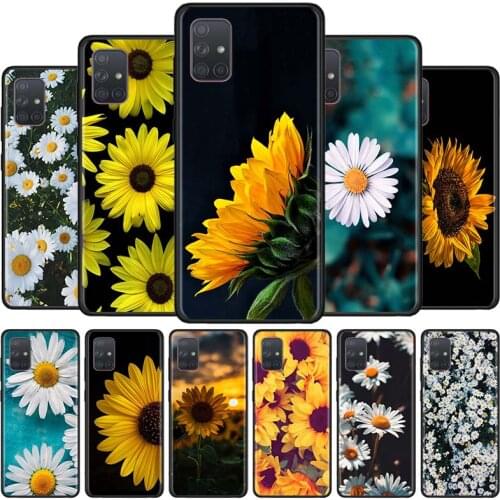 Summer Daisy Sunflower Floral Phone Case For Samsung Galaxy A12 A02s A11 A81 A01 A21 A31 A41 A21S Quantum TPU Cover