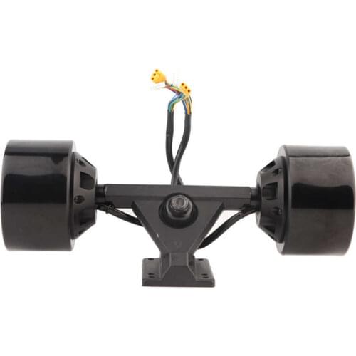 Four Wheels Skateboard Trucks Hub Motor Kit DC Brushless Double Drive Motor 90mm Wheel DIY Electric Skateboard Motor Parts