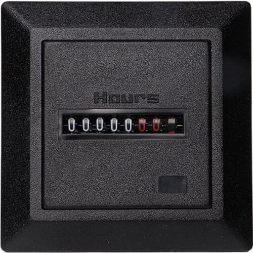 HM-1 Timer Square Counter Digital 0-99999.99 Gauge 0.3W AC220-240V / 50Hz AC Hour Meter Hourmeter
