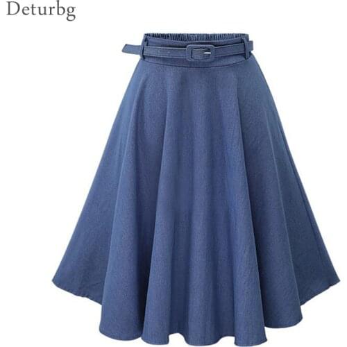 Deturbg Denim Skirts For Women