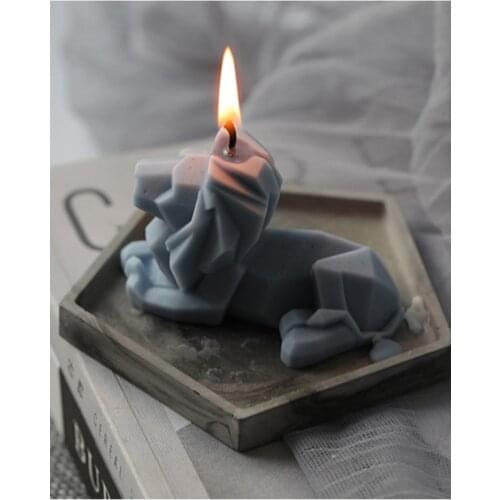 Geometric Lion Template Silicone Mold Candle Mold Making Candle DIY Handmade Christmas Gift Christmas Home Decoration