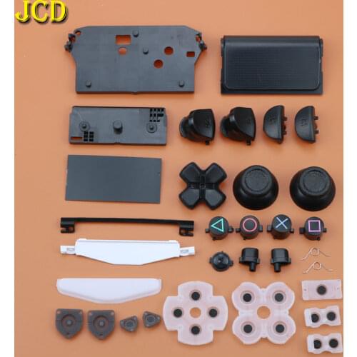JCD 1Set L1 R1 L2 R2 Trigger Buttons 3D Analog Joysticks Thumb Sticks Cap Conductive Rubber For PS4 Controller Handle Accessorie