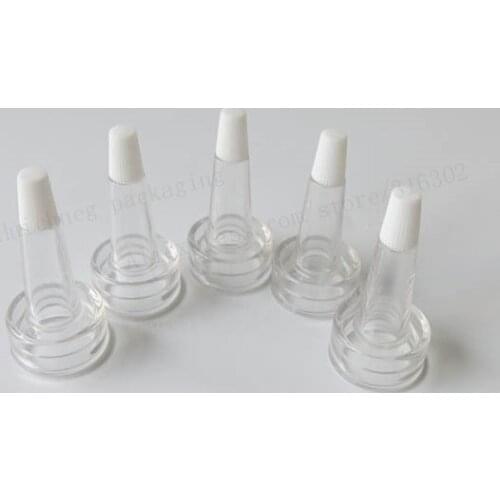 100 x Clear 13mm 20mm white tip spout cap Rubber Tip Spout Lids