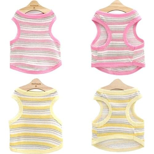 Summer Pets Dogs Clothing Striped Pet Dog Vest Classic Puppy Costume Bulldog Pet Clothes For Small Medium Dogs Shirt Chihuahua