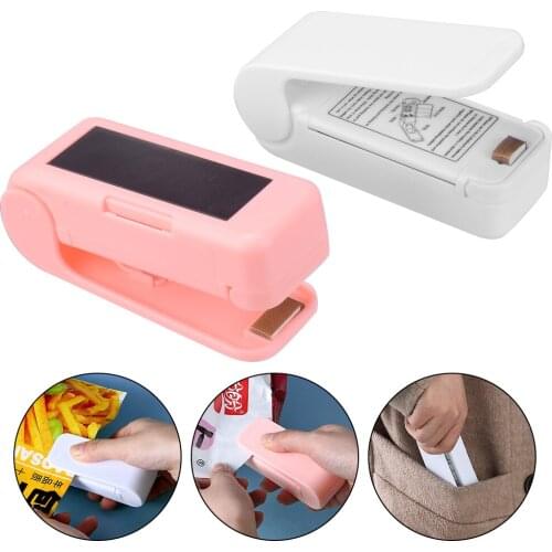 Mini Gadgets Portable Sealing Machine Food Snack Saver Storage Plastic Bag Handheld Machine Heat Sealer Package Fruits Household