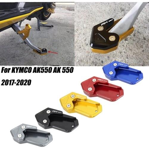 Motorcycle Modified Side Stand Pad Enlarger & Kickstand Side Auxiliary For KYMCO AK550 AK 550 2017-2020
