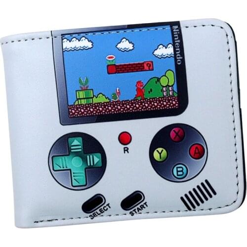 Men wallets nintendo classic GameBoy games play station 4 controller Wallet with card holder Zipper coin pocket Credit card slot