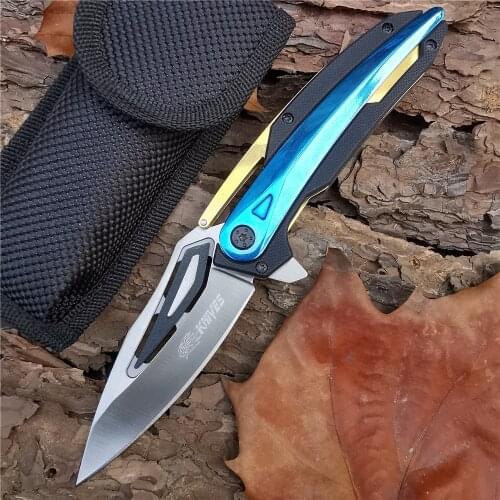 Outdoor Tactical Camping Hunting Survival Pocket Quick Folding Knife 8CR13MOV Stainless Steel Blade Portable Fishing Edc Tool