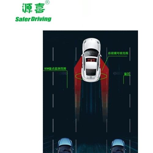 Saferdriving 12V BSD/BSM/BSA 24 GHZ Microwave Radar Car Blind Spot Detecting System for toyota