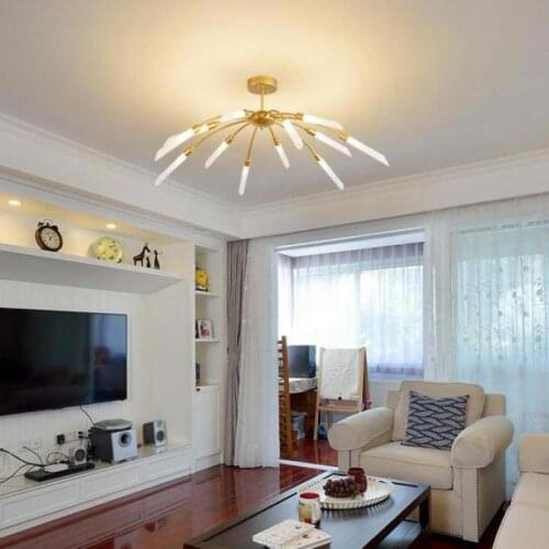 Modern Led light Gold G9 sconce glass lampshade home lights & lighting Nordic Led Ceiling fixtures shade Kitchen Lighting Avize