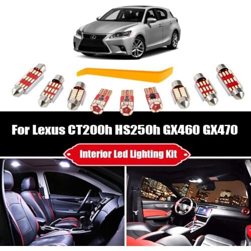For Lexus CT200h HS250h GX GX460 GX470 Canbus Vehicle LED Bulb Interior Dome Map Trunk Light Auto Lamp Kit Accessories