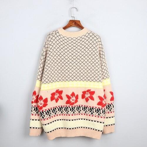 1101 2020 Autumn Sweater Free Shipping Crew Neck Long Sleeve Kint Beads Apricot Fashion Womens Clothes S m L dl