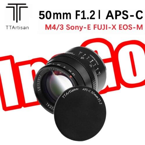TTartisan 50mm F1.2 Large Aperture Lens For Sony E Canon EOS-M Fujifilm X Nikon Z /Zfc Leica L Micro 4/3 Photography Photo
