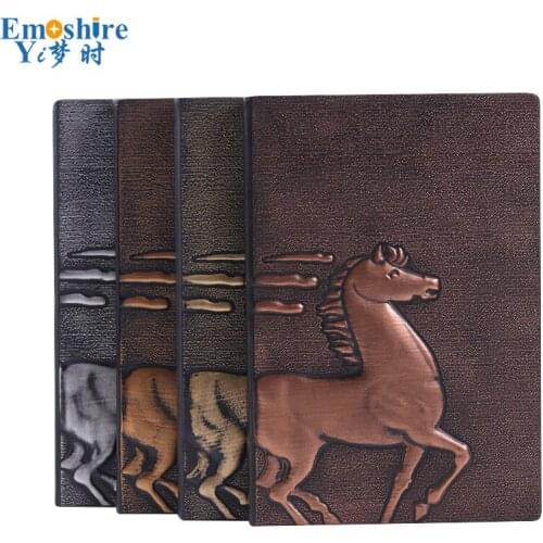 Vintage Embossed PU Notebook Memo Pad Notepad Travel Souvenirs A5 Book for School Office Supplies N318