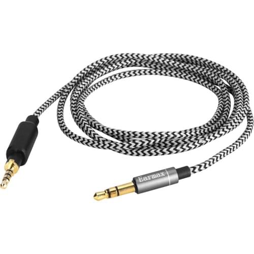 1.2m Replacement Stereo Audio Braided Aux Upgrade Cable Extension Music Cord Wire for JBL J55 J55A J55I J88 J88A J88I Headphones