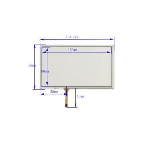 10pcs/lot 164.5*98 MM new 7 inch resistance touch screen