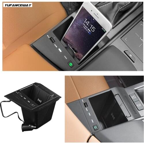 15W For Lexus ES ES200 ES260 ES300h Car QI Wireless Charger Phone Fast Charging Plate Holder Car Charging Accessories 2019-2021