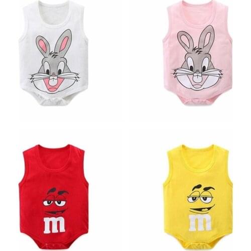 2021 Baby Rompers Infantil Vest Jumpsuit Kids Boys&girls Sleeveless Climbing Clothes Summer Newborn Ropa Bebe Clothing Costume