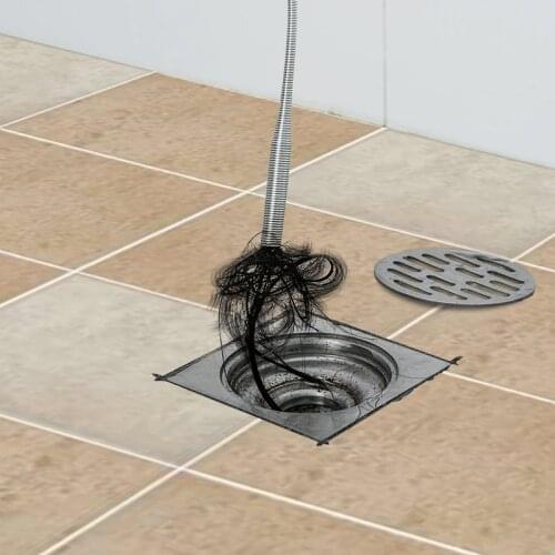 23 Inch Drain Snake Spring Tube Unblock Tool Bathroom Sewer Dredge Anti-Clogging Tool Kitchen Sink Cleaning Hook Plumbing Agent