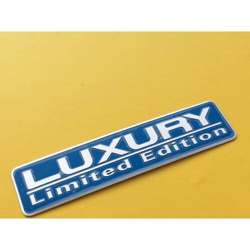3D Blue Metal LUXURY Auto Trunk Rear Fender Emblems Badge Decal Sticker Car Accessories