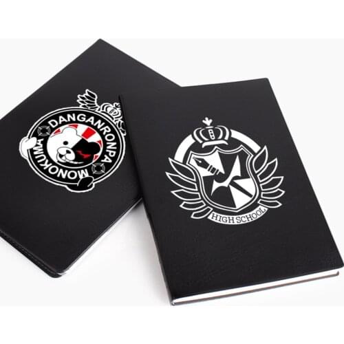 Anime Danganronpa Monokuma Black White Bear Notebook Cosplay Stationery Paper Note Book Luminous Student Notebooks Prop