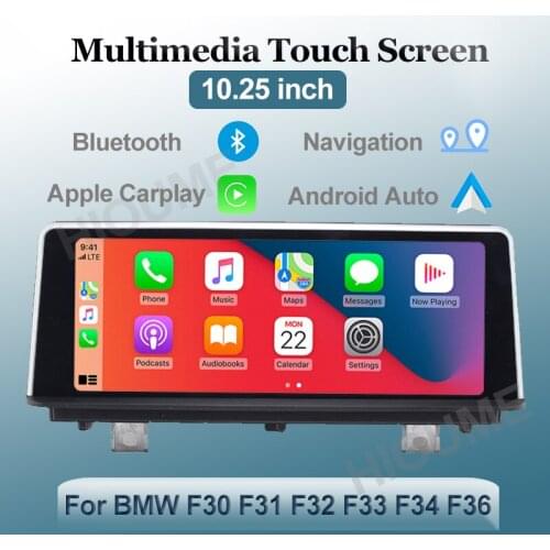 10.25'' Wrieless Apple CarPlay Android Auto Car Multimedia For BMW Series 3/4 F30 F31 F32 F33 F34 F36 Head Unit IPS Screen