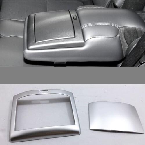 Car-Styling Accessory For Toyota Land Cruiser Prado 150 FJ150 2018 Rear Seat Water Cup Panel Cover Frame Trim ABS Chrome Sticker