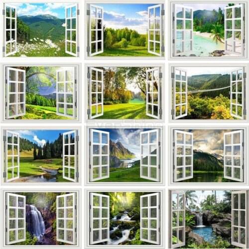 EverShine Diamond Painting full square Landscape Cross stitch Diamond Embroidery window New Arrivals Handicraft Art Hobby Gift