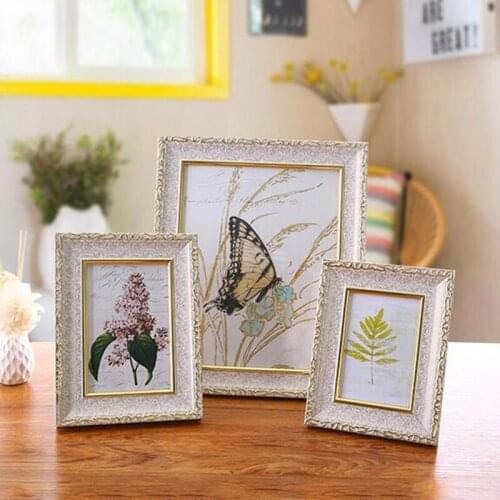 European Style Desktop Ornaments Creative Picture Frame Retro Wedding Photo Holder Household Deocration