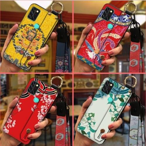 Wristband Dirt-resistant Phone Case For UMIDIGI A9 Pro Waterproof Wrist Strap Soft Soft Case