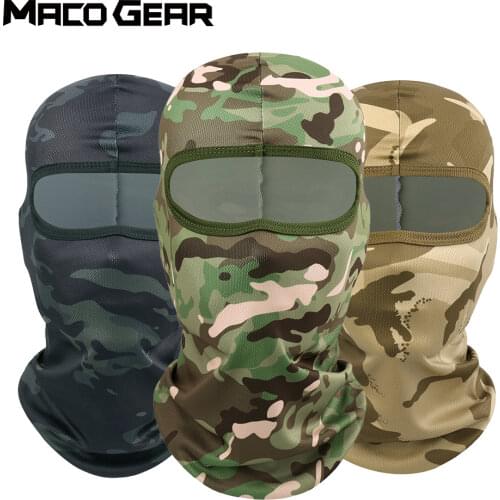 Camouflage Tactical Balaclava Military Full Face Scarf Mask Hunting Hiking Airsoft Multicam Camo Cycling Helmet Lining Hat Men