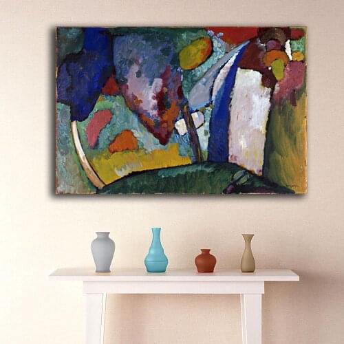 The Waterfall by Wassily Kandinsky Canvas Painting For Living Room Home Decoration Oil Painting On Canvas Wall Painting
