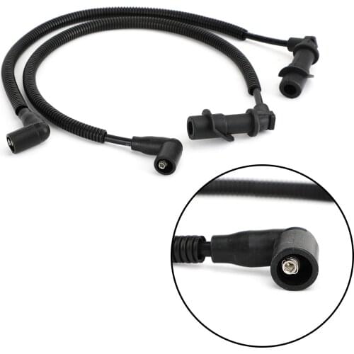 Topteng 2x Ignition Coil Spark Plug Cap & Wire For Polaris RZR HD XP Sportsman 800/700