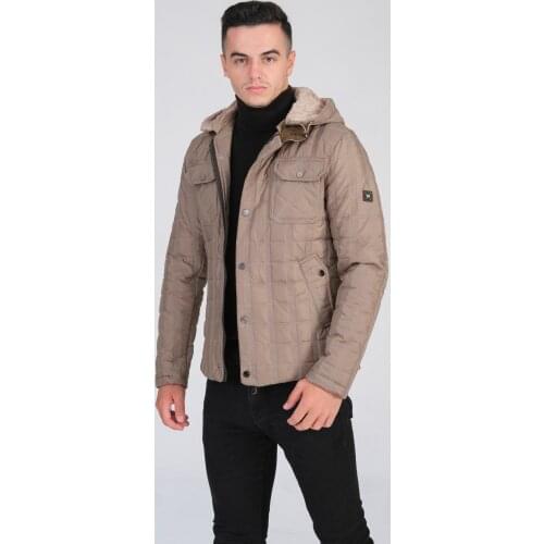 Mens Hooded Kapitöne Coat Color Seçenekli Navy Blue Beige Black Durable Long Use Keeps Warm Reliable Reasonable Price