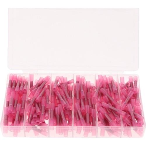 240 PCS Heat Shrink Wire Connectors - Electrical Terminals Kit - Marine Automotive Crimp Connector set