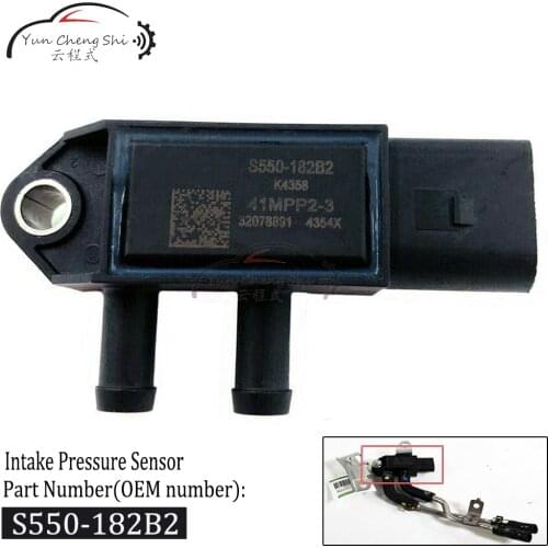 Original DPF DIFFERENTIAL S550-182B2 S550182B2 41MPP2-3 Intake Pressure Sensor for Mazda