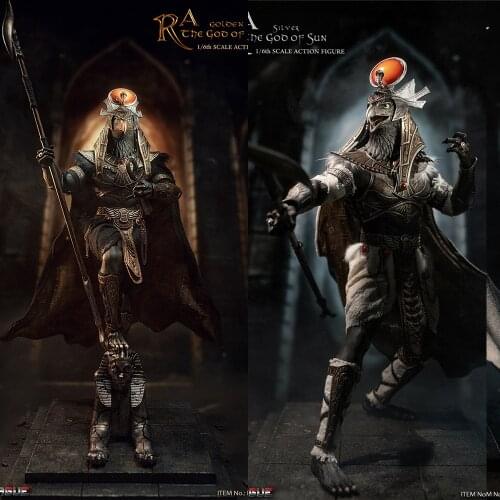 PL2021-174 Collectible 1/6 Scale Ra the God of Sun- Golden/Silver Egyptian Gods 12'' Full Set Action Figure Model for Fans Gifts