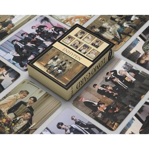 55pcs/set Kpop ENHYPEN Poster Lomo Card Photocard HD Photo NEW Album BORDER:CARNIVAL Collection of Homemade DIY Card Fans Gifts