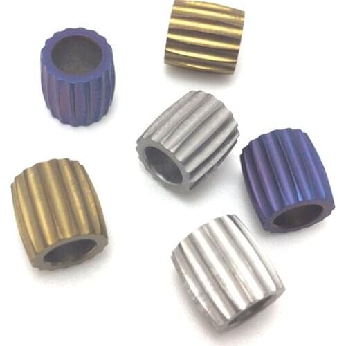 EDC Knife Rope Buckle Titanium Alloy Round Outdoor Portable Camping Equipment Gadgets Portable Accessories Decorative Pendant