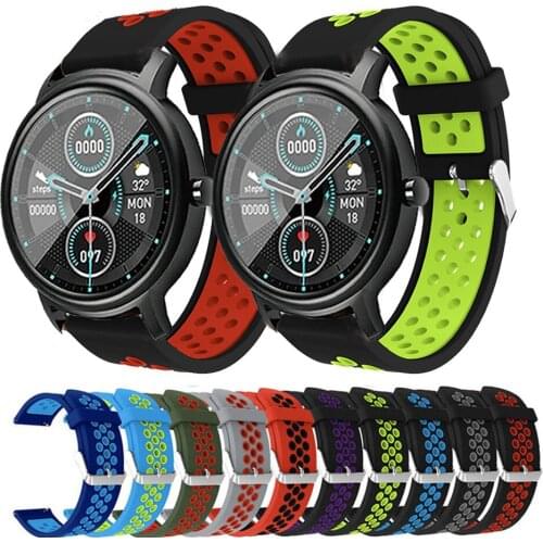 20mm Silicone Watchband Bracelet For Xiaomi Mibro Air Strap Sport Replacement Wristband for Mibro Color correa Accessories