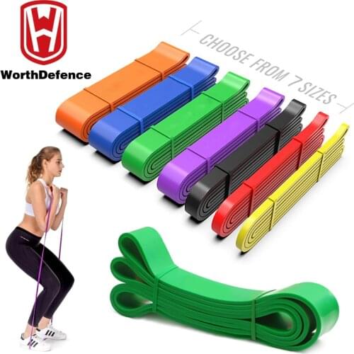 Worthdefence Training Resistance Bands Gym Home Fitness Rubber Expander for Yoga Pull Up Assist Gum Exercise Workout Equipment